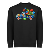 Autism Truck Heavyweight Sweatshirt | Teevron