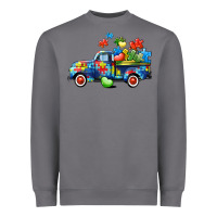 Storm Autism truck Heavyweight Sweatshirt - CowGirlArtShop