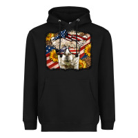 Black Western 4th Of July Lama Background Heavyweight Hoodie - LillyAllenDesigns