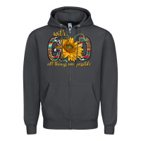 Smoke with god all things are possible with sunflower bbs Zipper Hoodie - BundleAndBundleShop