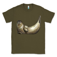 Army Green sea seal Classic Tee - LillyAllenDesigns