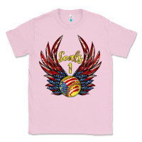 Bubblegum Pink angel wings softball Classic Tee - Jasminsmagicworld