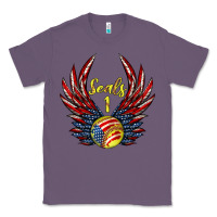 Lavender angel wings softball Classic Tee - Jasminsmagicworld
