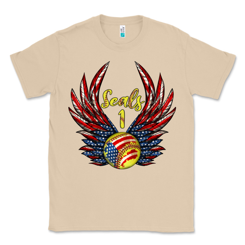 Angel Wings Softball Classic Tee by Jasminsmagicworld | Teevron