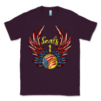 Plum angel wings softball Classic Tee - Jasminsmagicworld