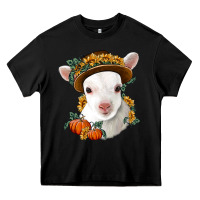 Black cute baby lamb thanksgiving nancy Heavy Core Tee - NancyCooperArtShop