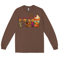 Chestnut my blood type is pumpkin spice Long Sleeve Tee - NancyCooperArtShop