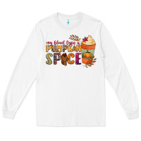 White my blood type is pumpkin spice Long Sleeve Tee - NancyCooperArtShop