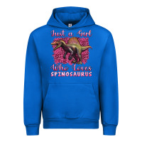 Cobalt just a girl who loves baby spinosaurus Urban Hoodie - Artiststas