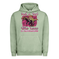 Pigment Oil Green just a girl who loves baby spinosaurus Urban Hoodie - Artiststas