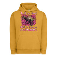 Pigment Peanut Butter just a girl who loves baby spinosaurus Urban Hoodie - Artiststas