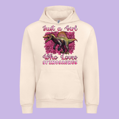 Just A Girl Who Loves Baby Spinosaurus Urban Hoodie Designed By Artiststas