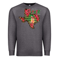 Charcoal Heather sweet summer time texas Premium Sweatshirt - CowhideDigitalArt