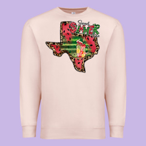Sweet Summer Time Texas Premium Sweatshirt Designed By Cowhidedigitalart