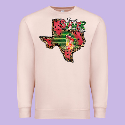 Sweet Summer Time Texas Premium Sweatshirt Designed By Cowhidedigitalart
