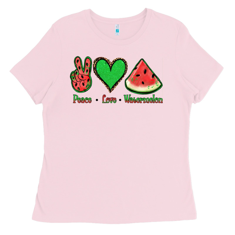 Peace Love Watermelon Ladies Tee by Jasminsmagicworld | Teevron