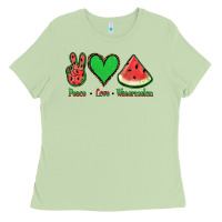Matcha Peace Love Watermelon Ladies Tee - Jasminsmagicworld