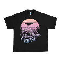 Black The Adventure Begins Urban Heavy Tee - Bettercallsaul
