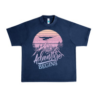 Navy The Adventure Begins Urban Heavy Tee - Bettercallsaul