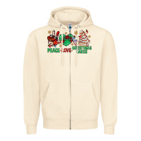 Sandshell peace love christmas cakes bbs Zipper Hoodie - BundleAndBundleShop