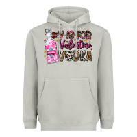 Moon Dust V is For Valentine Vodka Heavyweight Hoodie - CowhideDigitalArt