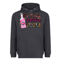 Smoke V is For Valentine Vodka Heavyweight Hoodie - CowhideDigitalArt