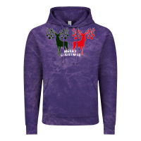 Cloud Purple Merry Christmas Reindeer Vintage Hoodie - Bettercallsaul