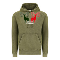 Vintage Olive Merry Christmas Reindeer Vintage Hoodie - Bettercallsaul