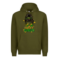 Army Green lucky mama St. Patricks Day Premium Hoodie - FaDigitalArtStudio