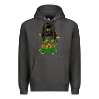 Charcoal Heather lucky mama St. Patricks Day Premium Hoodie - FaDigitalArtStudio