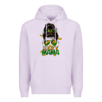 Lilac lucky mama St. Patricks Day Premium Hoodie - FaDigitalArtStudio