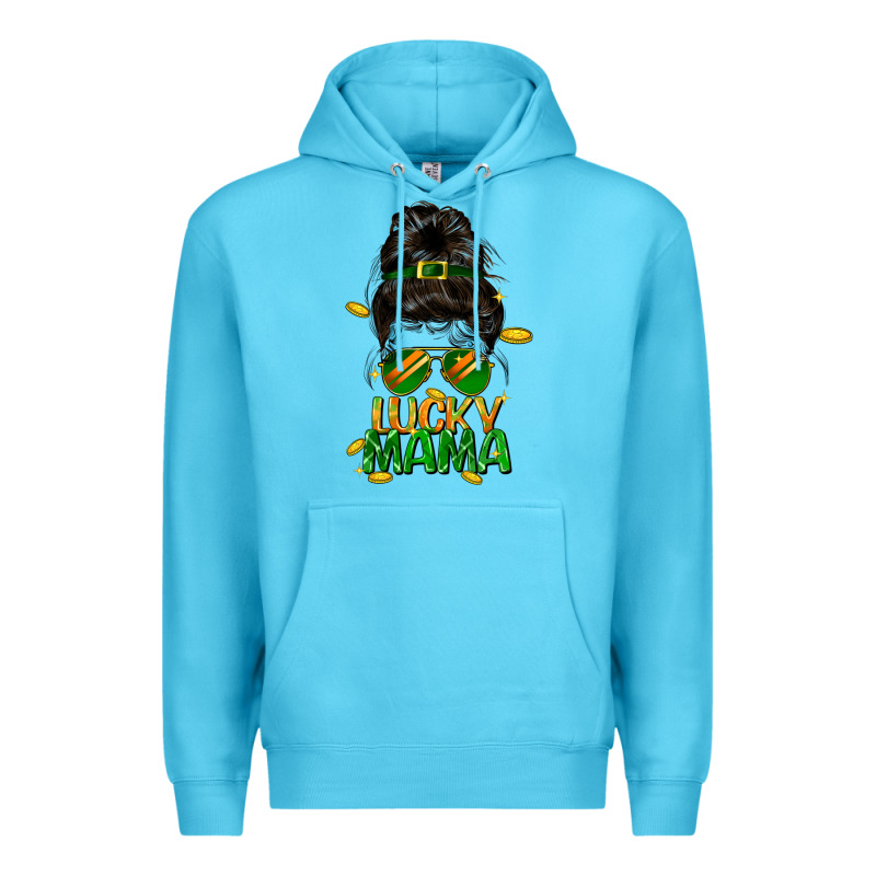 Lucky Mama St. Patricks Day Premium Hoodie by FaDigitalArtStudio | Teevron