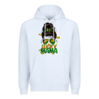 White lucky mama St. Patricks Day Premium Hoodie - FaDigitalArtStudio