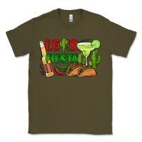 Army Green let's fiesta taco and beer Classic Tee - BarkalooDesign