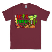 Burgundy let's fiesta taco and beer Classic Tee - BarkalooDesign