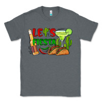 Charcoal Heather let's fiesta taco and beer Classic Tee - BarkalooDesign
