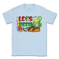 Dusty Blue let's fiesta taco and beer Classic Tee - BarkalooDesign