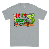 Heather Grey let's fiesta taco and beer Classic Tee - BarkalooDesign