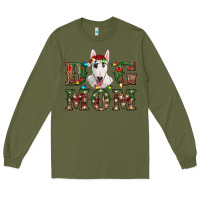 Christmas Dog Mom Bull Terrier Long Sleeve Tee | Teevron