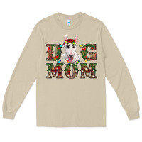 Mushroom Christmas Dog Mom Bull Terrier Long Sleeve Tee - RanaPortraitStore