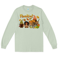 Matcha Thankful afro gnome Long Sleeve Tee - NancyCooperArtShop