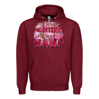 Burgundy My favorite calls me mama Mother's Day Zipper Hoodie - FaDigitalArtStudio