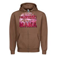 Chestnut My favorite calls me mama Mother's Day Zipper Hoodie - FaDigitalArtStudio