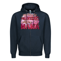 Navy My favorite calls me mama Mother's Day Zipper Hoodie - FaDigitalArtStudio