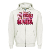 Oatmeal Heather My favorite calls me mama Mother's Day Zipper Hoodie - FaDigitalArtStudio