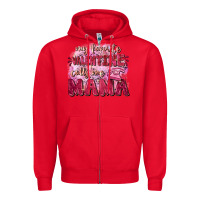 Red My favorite calls me mama Mother's Day Zipper Hoodie - FaDigitalArtStudio