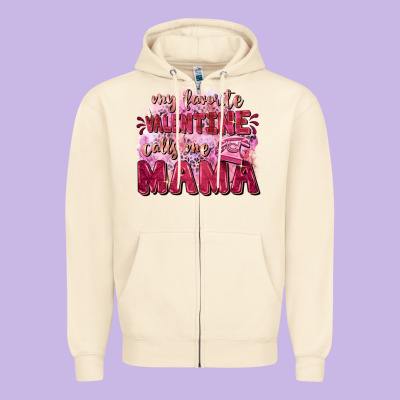 My Favorite Calls Me Mama Mother's Day Zipper Hoodie Designed By Fadigitalartstudio