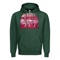 Sports Green My favorite calls me mama Mother's Day Zipper Hoodie - FaDigitalArtStudio