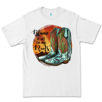 White Blame It All On My Roots Premium Tee - JahusDesignShop