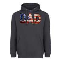 Smoke American Flag Dad 4th of July Heavyweight Hoodie - LillyAllenDesigns